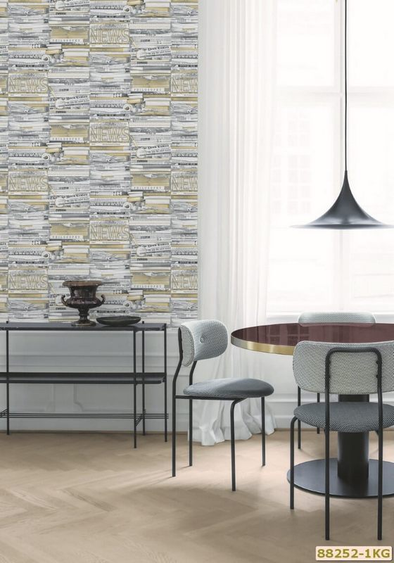 Giấy dán tường giả báo mã 88252-1 sử dụng công nghệ in cao cấp trên nền giấy chất lượng cao đem đến cho bạn 1 sự lựa chọn hoàn hảo nhất
